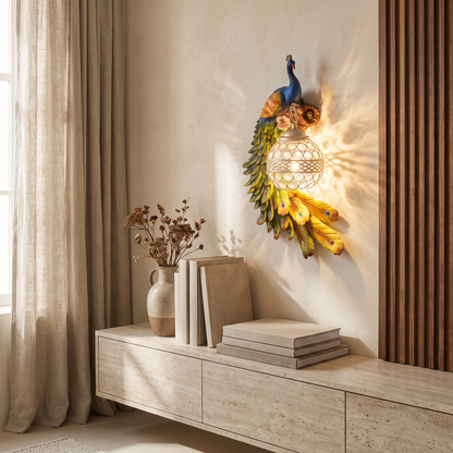 Quiviera European Resin Crystal LED Wall Sconce for Hallway and Stairwell Lighting