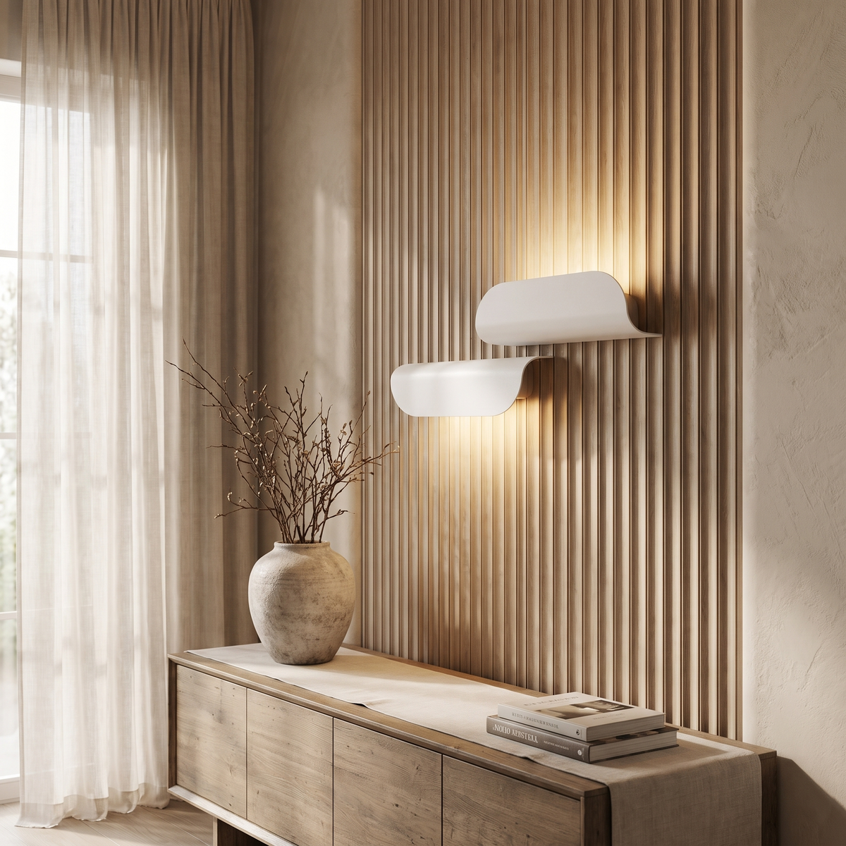 Winsloe Modern Curved Aluminum Outdoor Wall Light Weatherproof for Patio and Garden