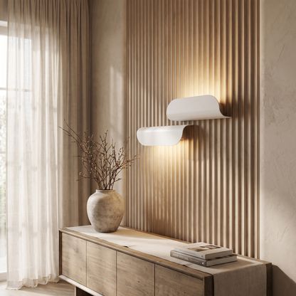 Winsloe Modern Curved Aluminum Outdoor Wall Light Weatherproof for Patio and Garden