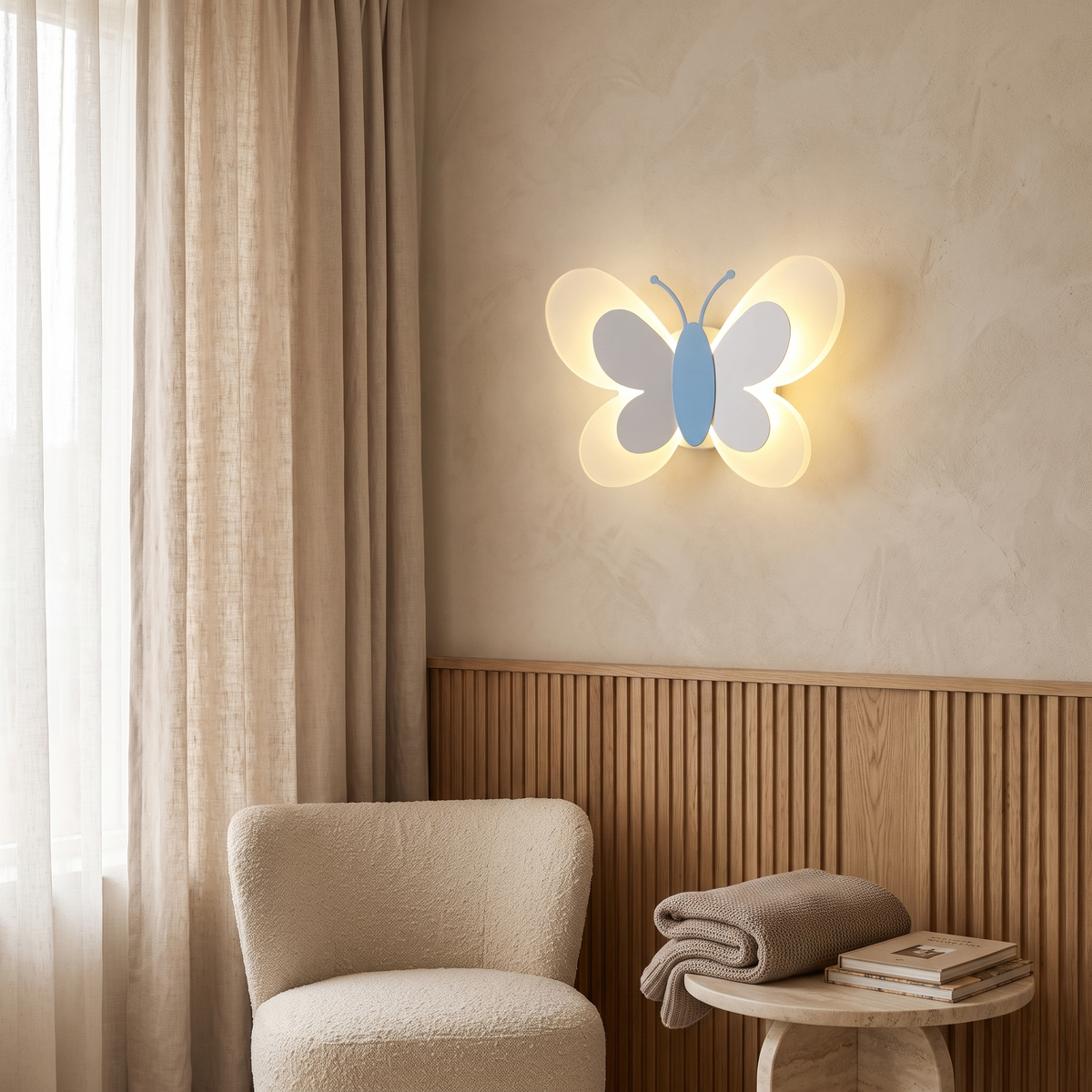 Havenlyn Modern White Acrylic LED Wall Sconce for Bedroom and Living Room Accent Lighting