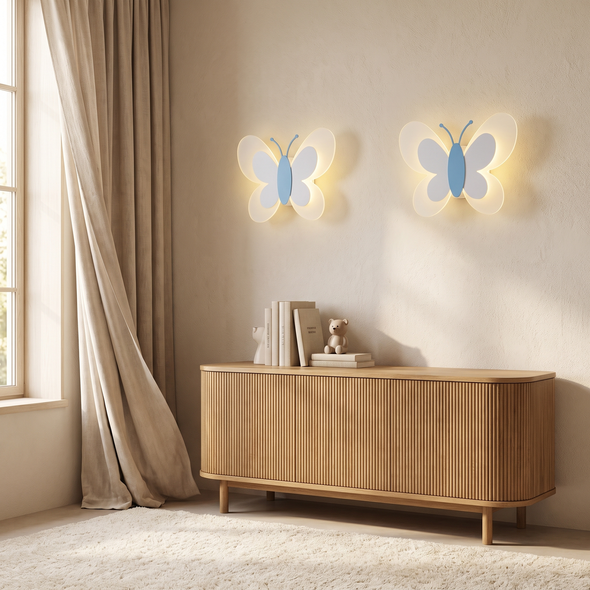 Havenlyn Modern White Acrylic LED Wall Sconce for Bedroom and Living Room Accent Lighting