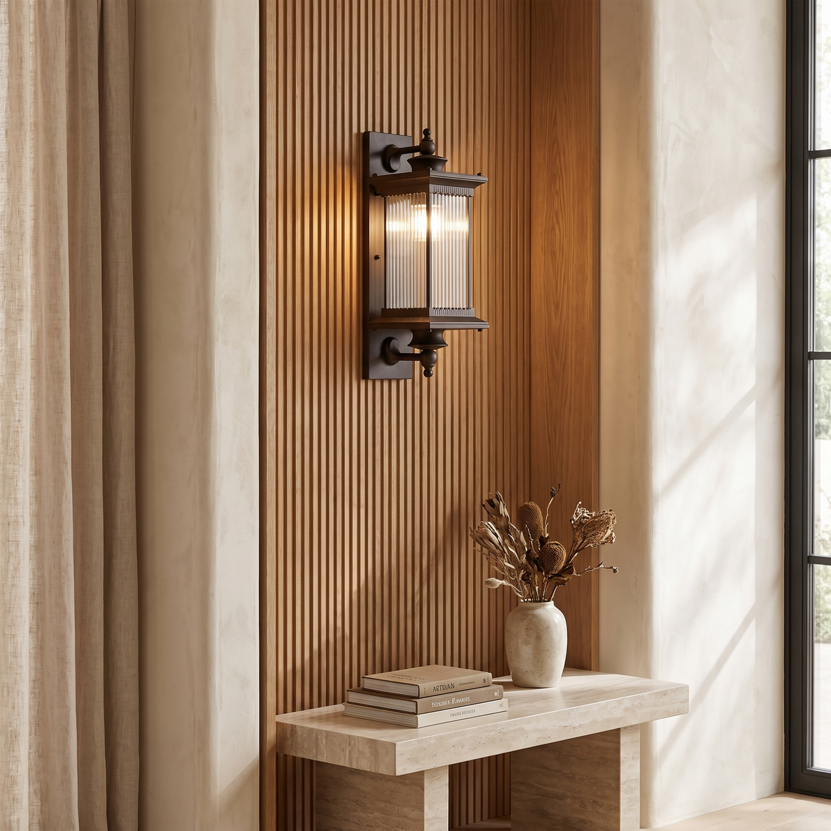 Cinquette Industrial Black Aluminum LED Wall Sconce for Patio and Entryway