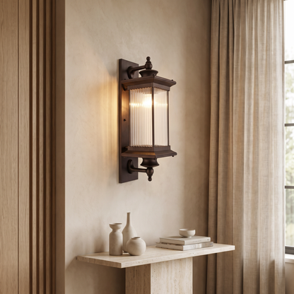 Cinquette Industrial Black Aluminum LED Wall Sconce for Patio and Entryway