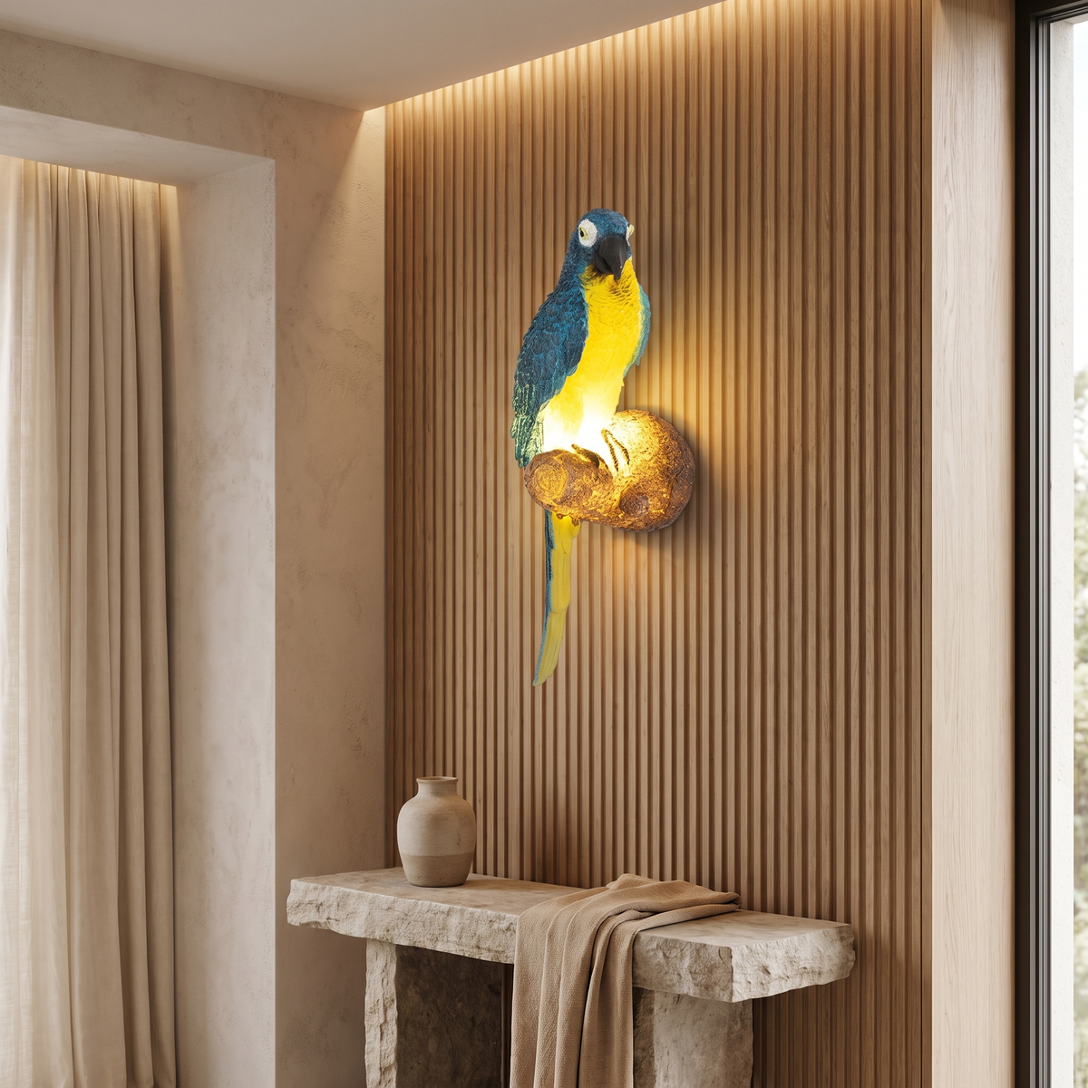 Joliette Colorful Resin Animal-Motif LED Outdoor Wall Light for Garden and Patio Accent