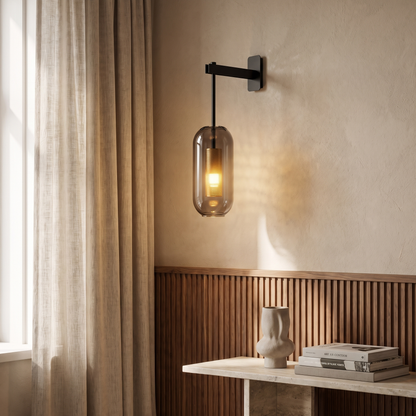Kestrelle Scandinavian Gold Stainless Steel Cylinder Wall Sconce for Bedroom Reading Light