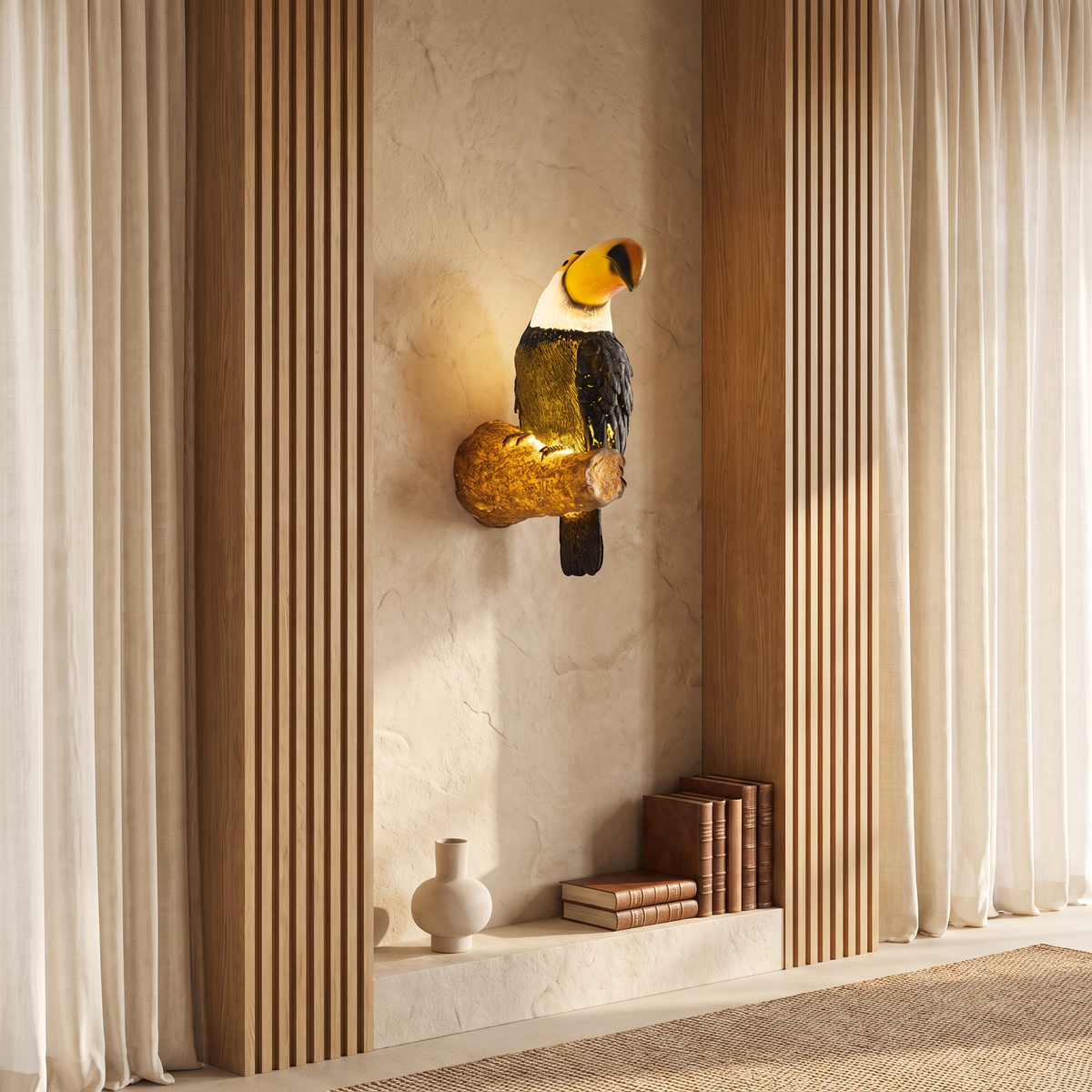 Joliette Colorful Resin Animal-Motif LED Outdoor Wall Light for Garden and Patio Accent