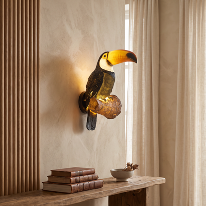 Joliette Colorful Resin Animal-Motif LED Outdoor Wall Light for Garden and Patio Accent