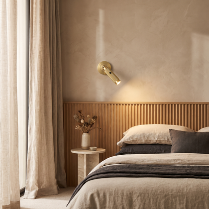 Wilhelmine Industrial Iron Cylinder LED Wall Sconce with Rotatable Switch