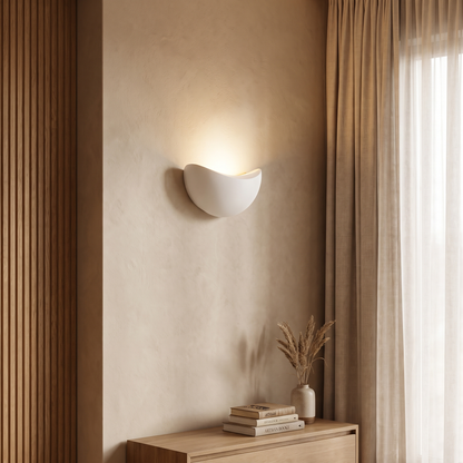 Zorielle Modern Half-Round Aluminum LED Wall Sconce for Living Room Accent