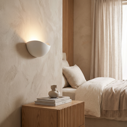 Zorielle Modern Half-Round Aluminum LED Wall Sconce for Living Room Accent