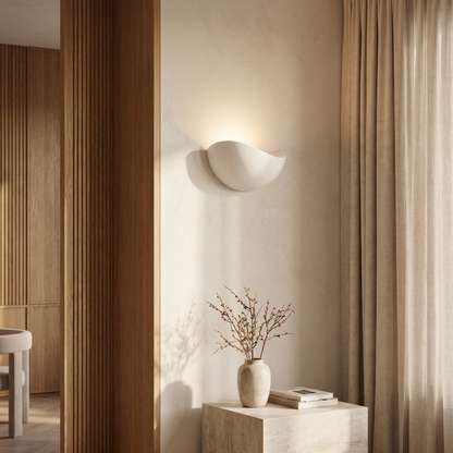 Zorielle Modern Half-Round Aluminum LED Wall Sconce for Living Room Accent