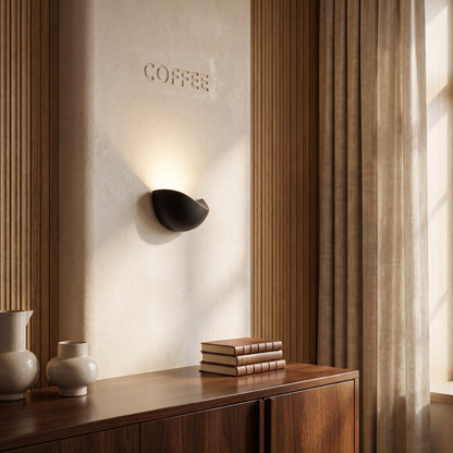 Zorielle Modern Half-Round Aluminum LED Wall Sconce for Living Room Accent