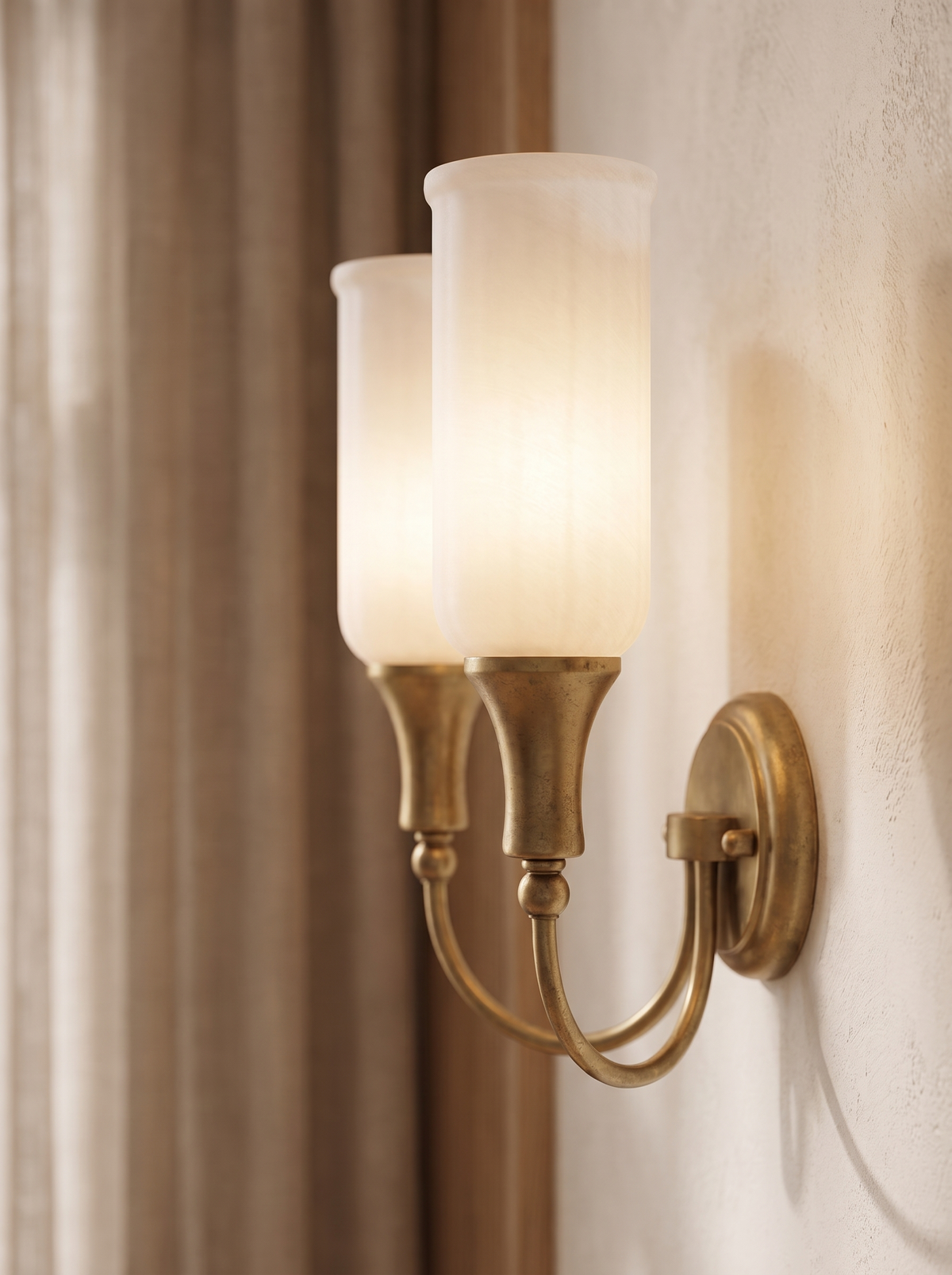 Doveraine wall sconce close up, Guiding Light