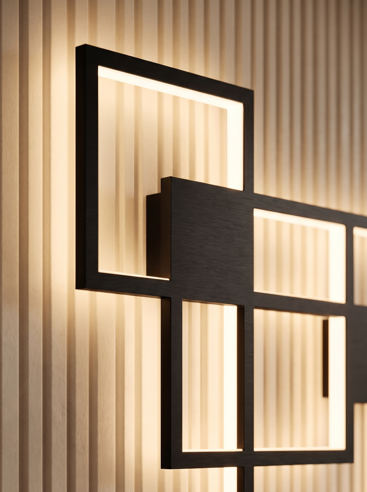 Grisaille wall sconce close up, Radiance, Engineered