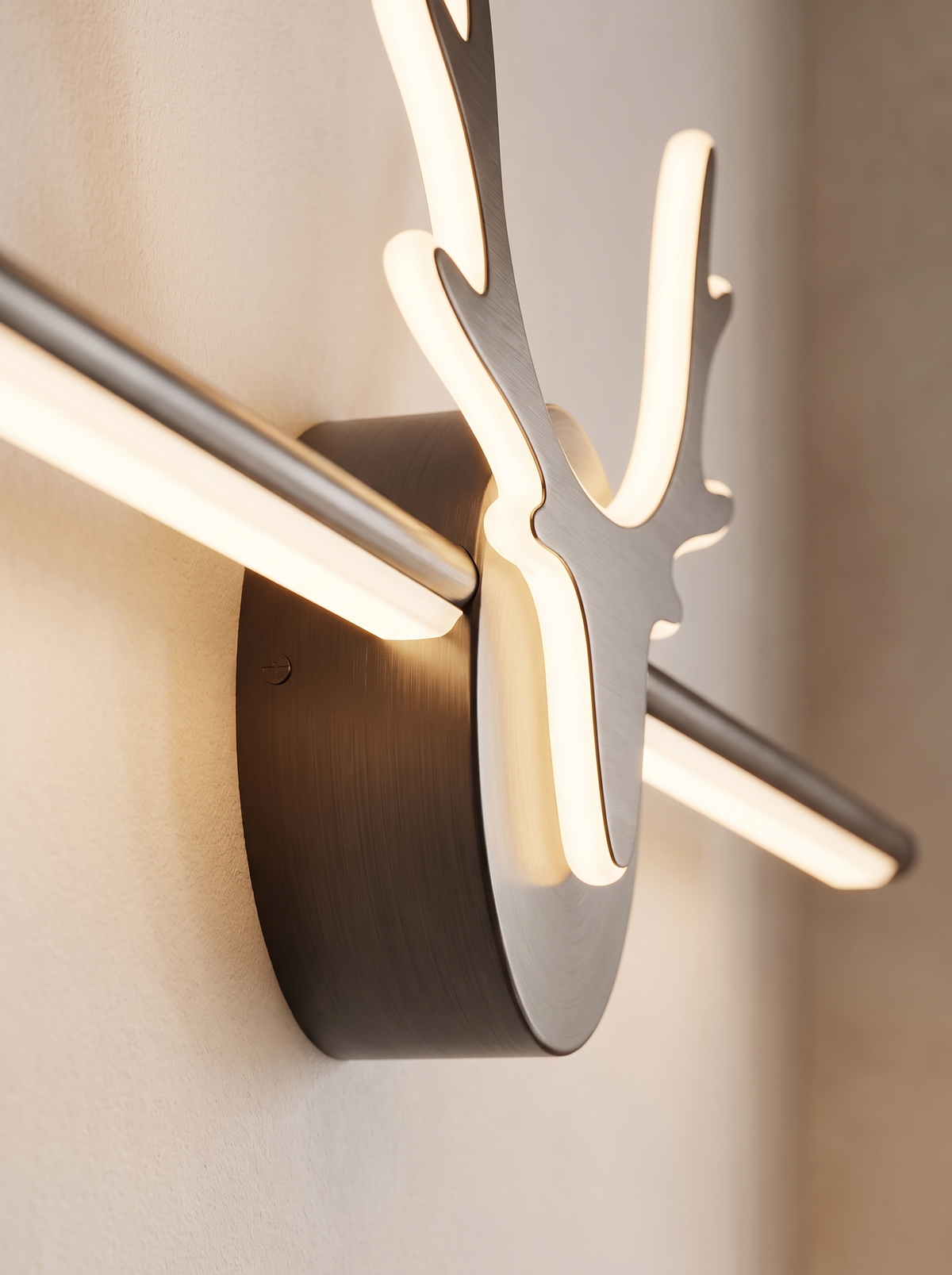 Linselle wall sconce close up, Forged With Intention