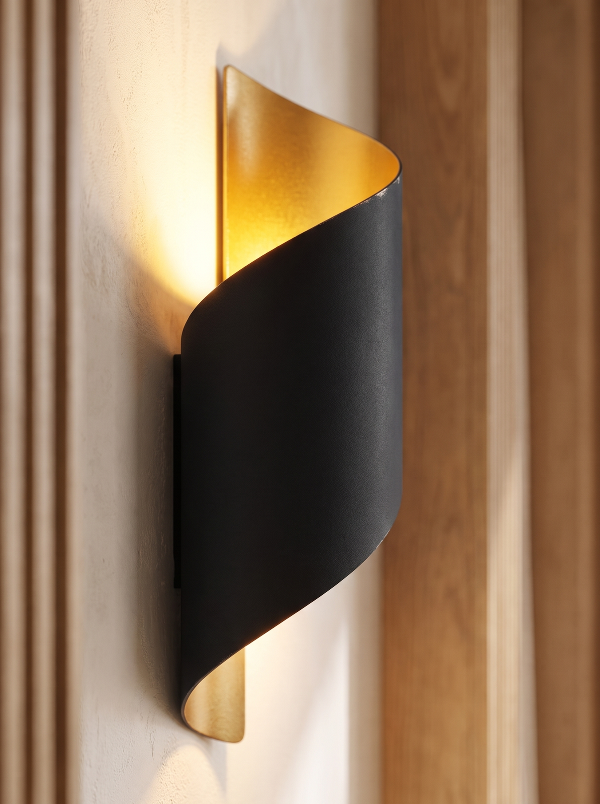 Ombrelle wall sconce close up, Precision, Made Visible