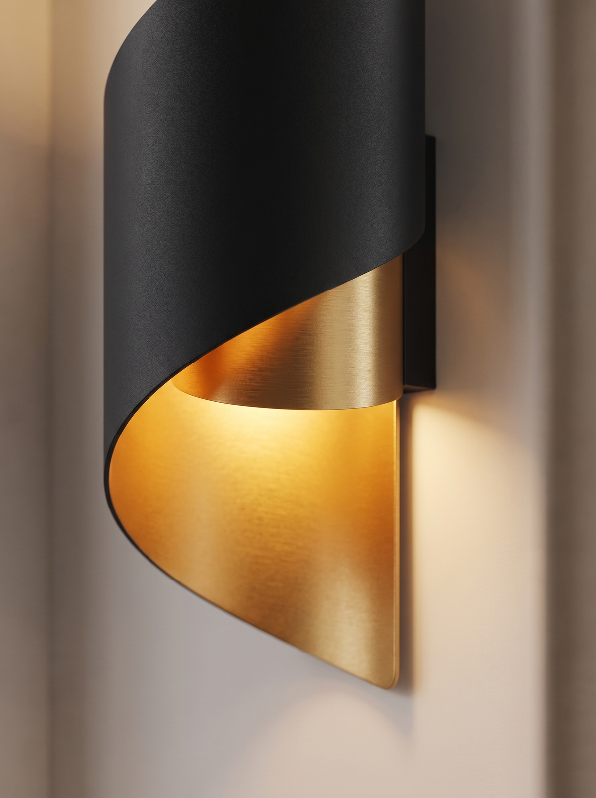 Ombrelle wall sconce close up, The Last Light of the Night
