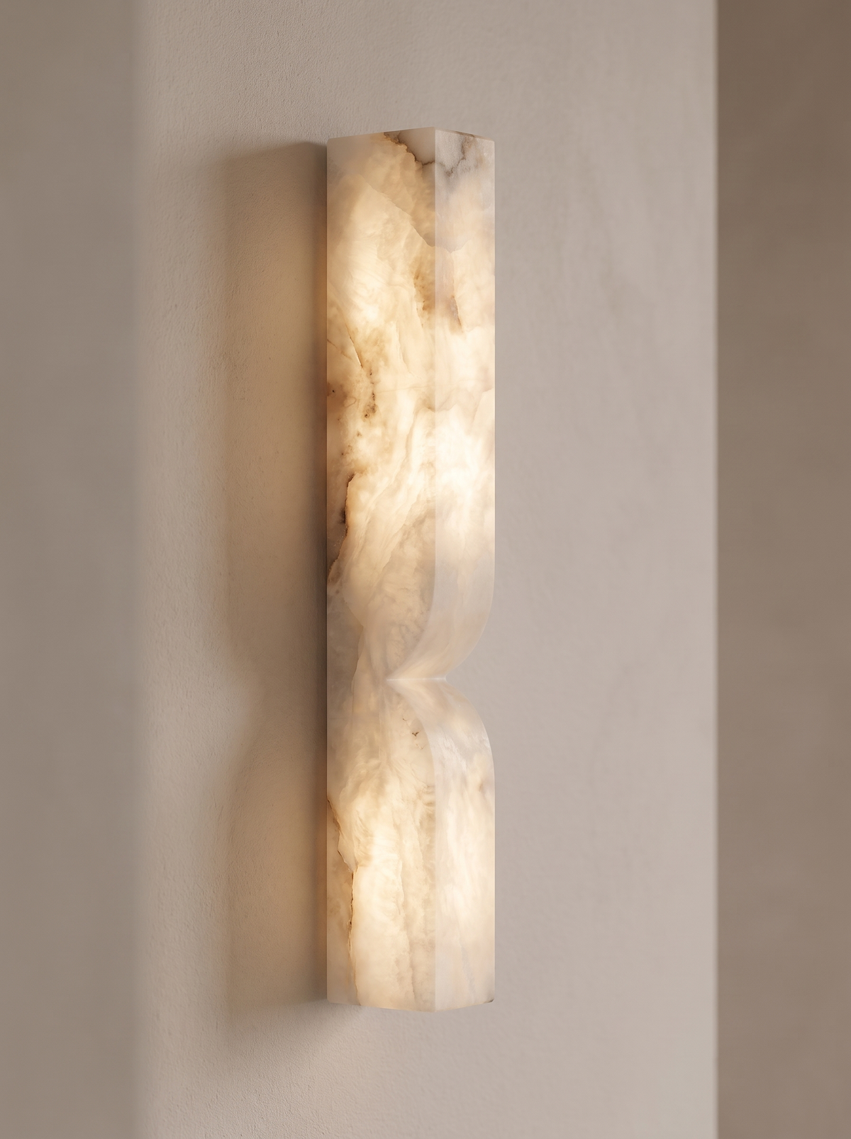 Nocturne wall sconce close up, The Corridor, Transformed