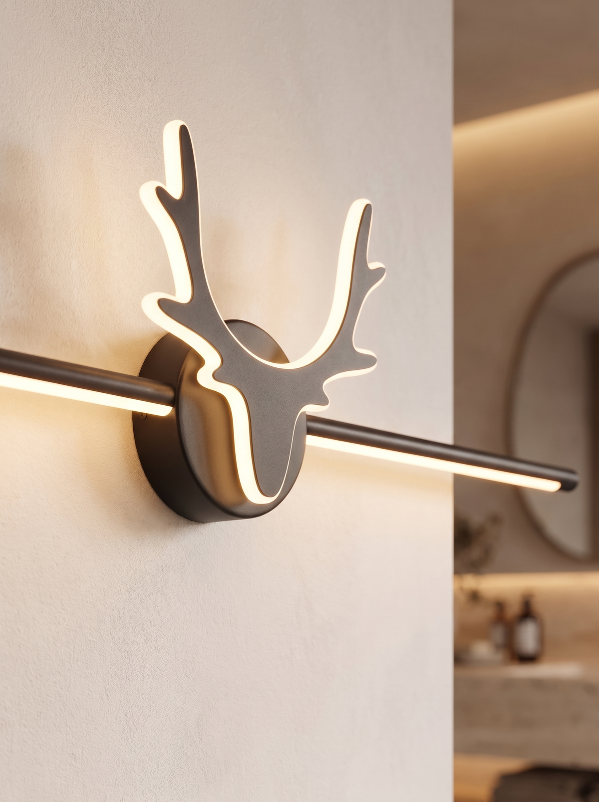 Linselle wall sconce close up, Built for Steam and Stone