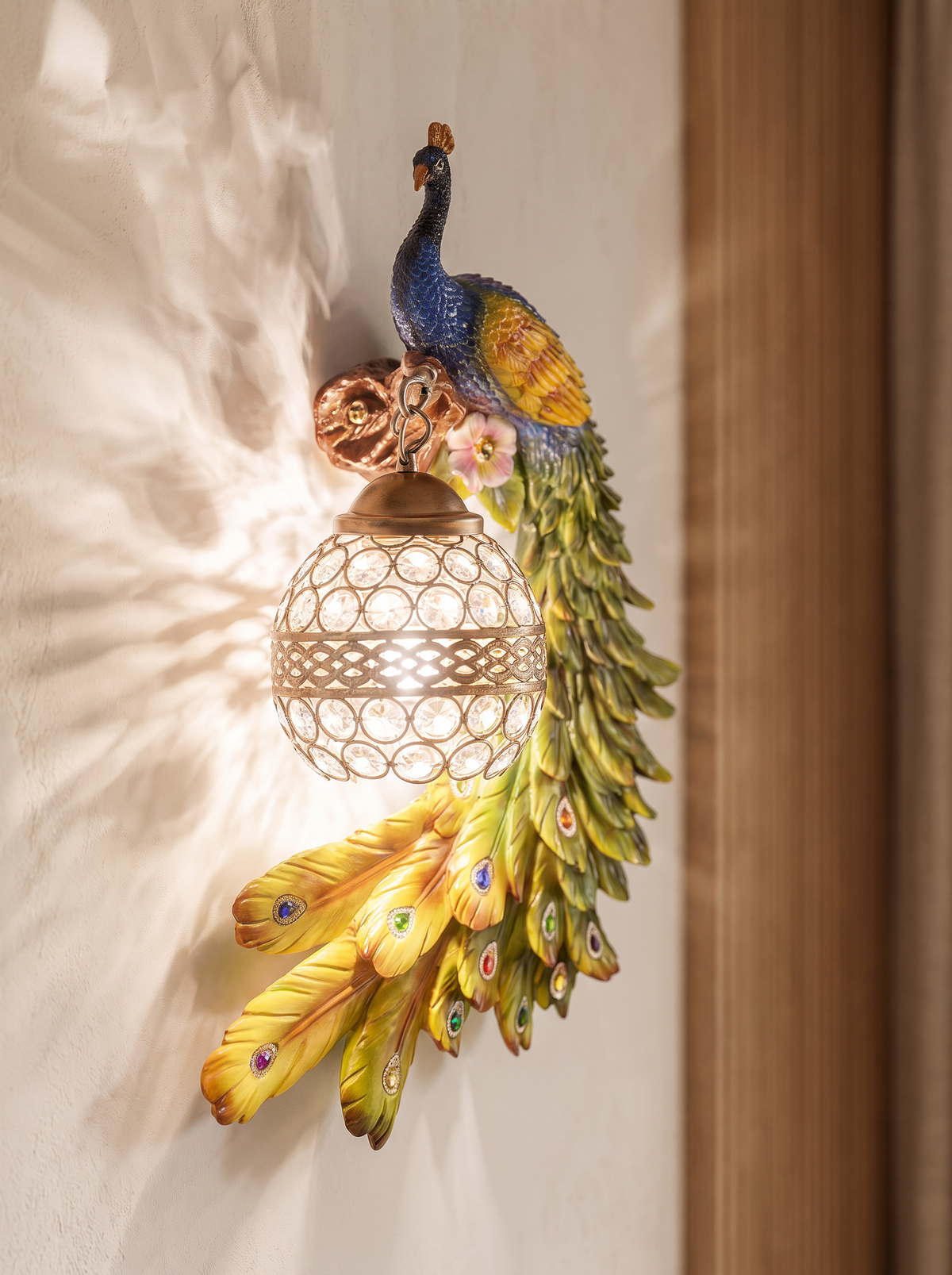 Quiviera wall sconce close up, Sculpted in Cast Resin