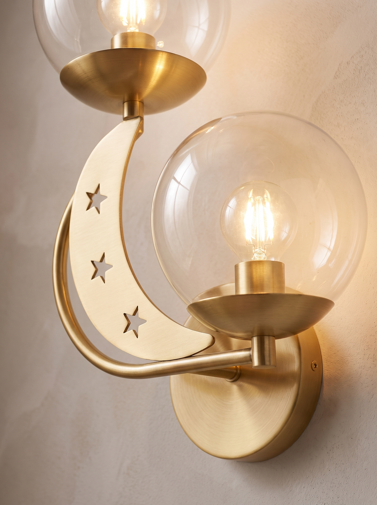 Zabrielle wall sconce close up, Radiance, Engineered