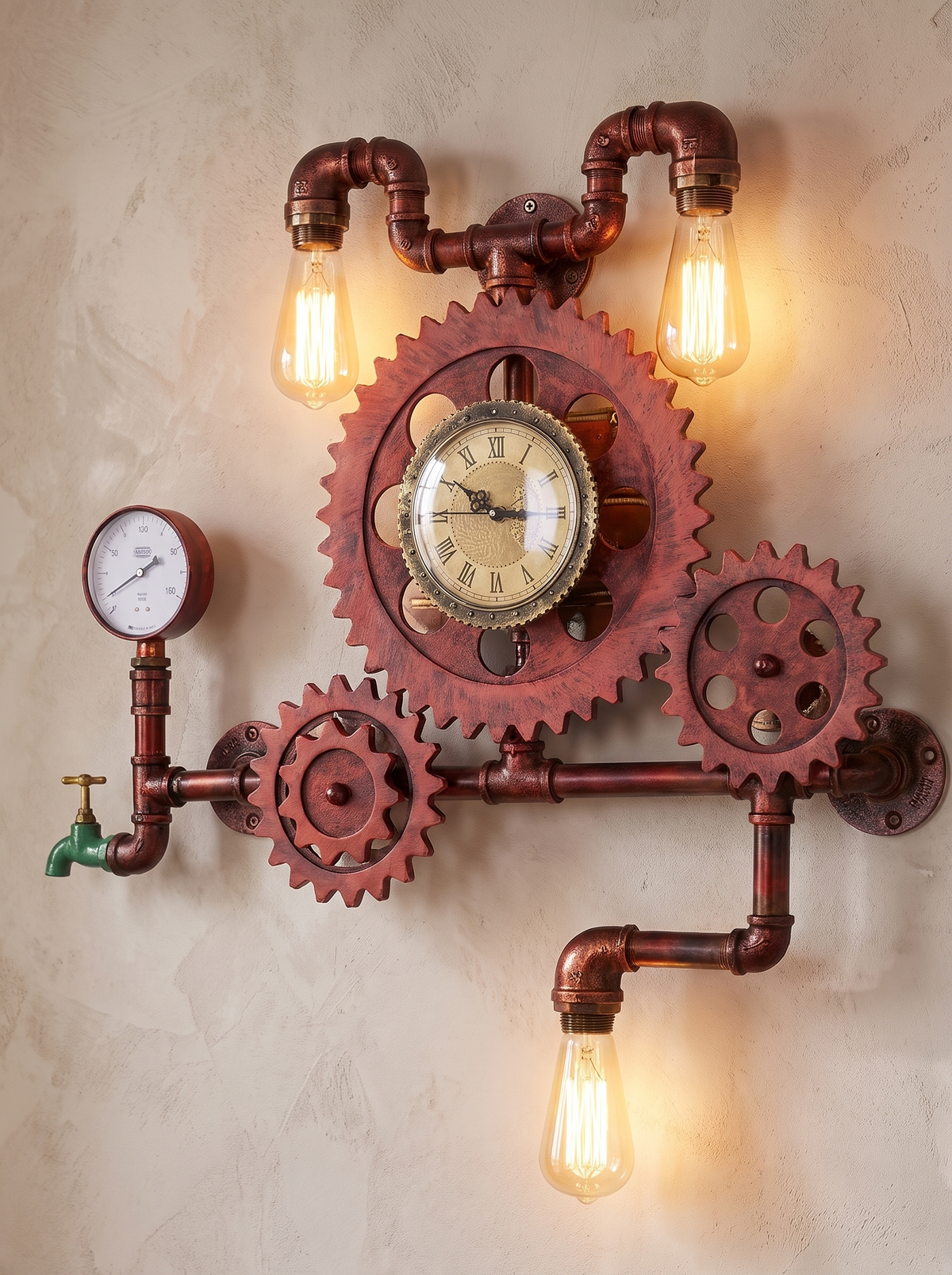 Brasselle wall sconce close up, Light That Keeps Time