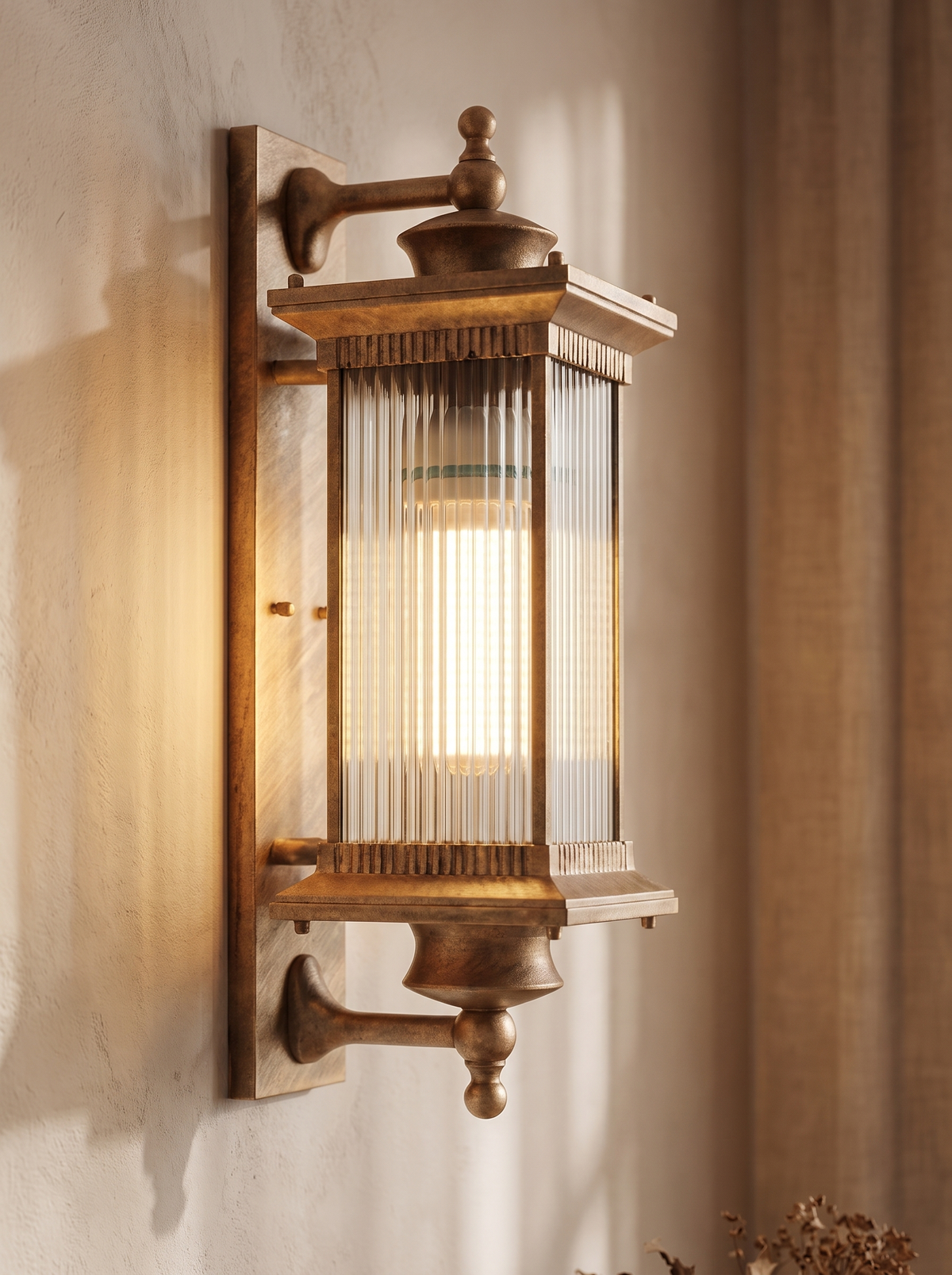 Cinquette wall sconce close up, Weather Is Not a Problem
