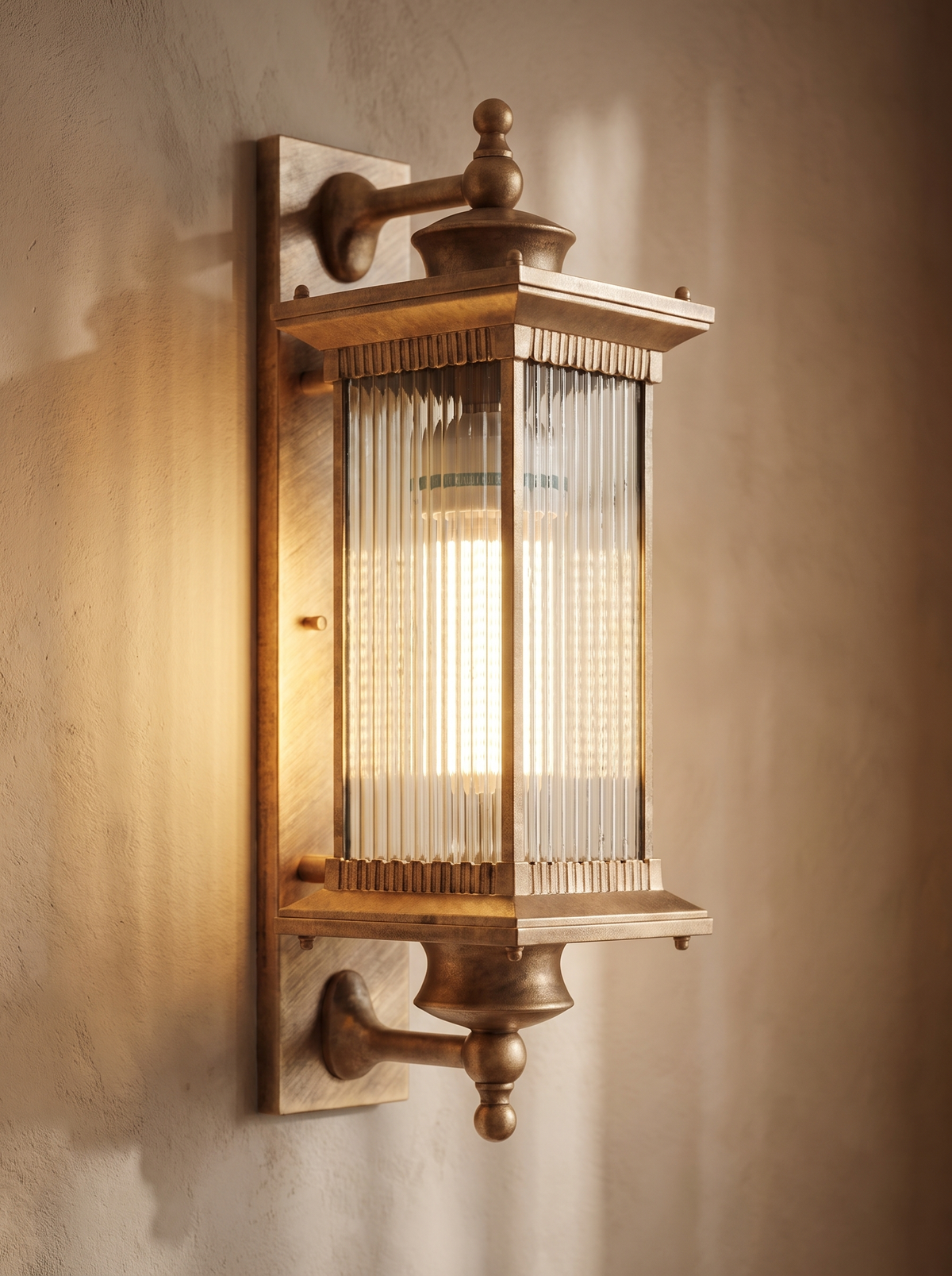 Cinquette wall sconce close up, The Cool Warm Glow