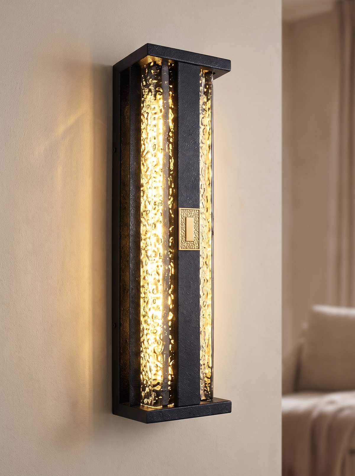 Havilland wall sconce close up, Light That Keeps Time