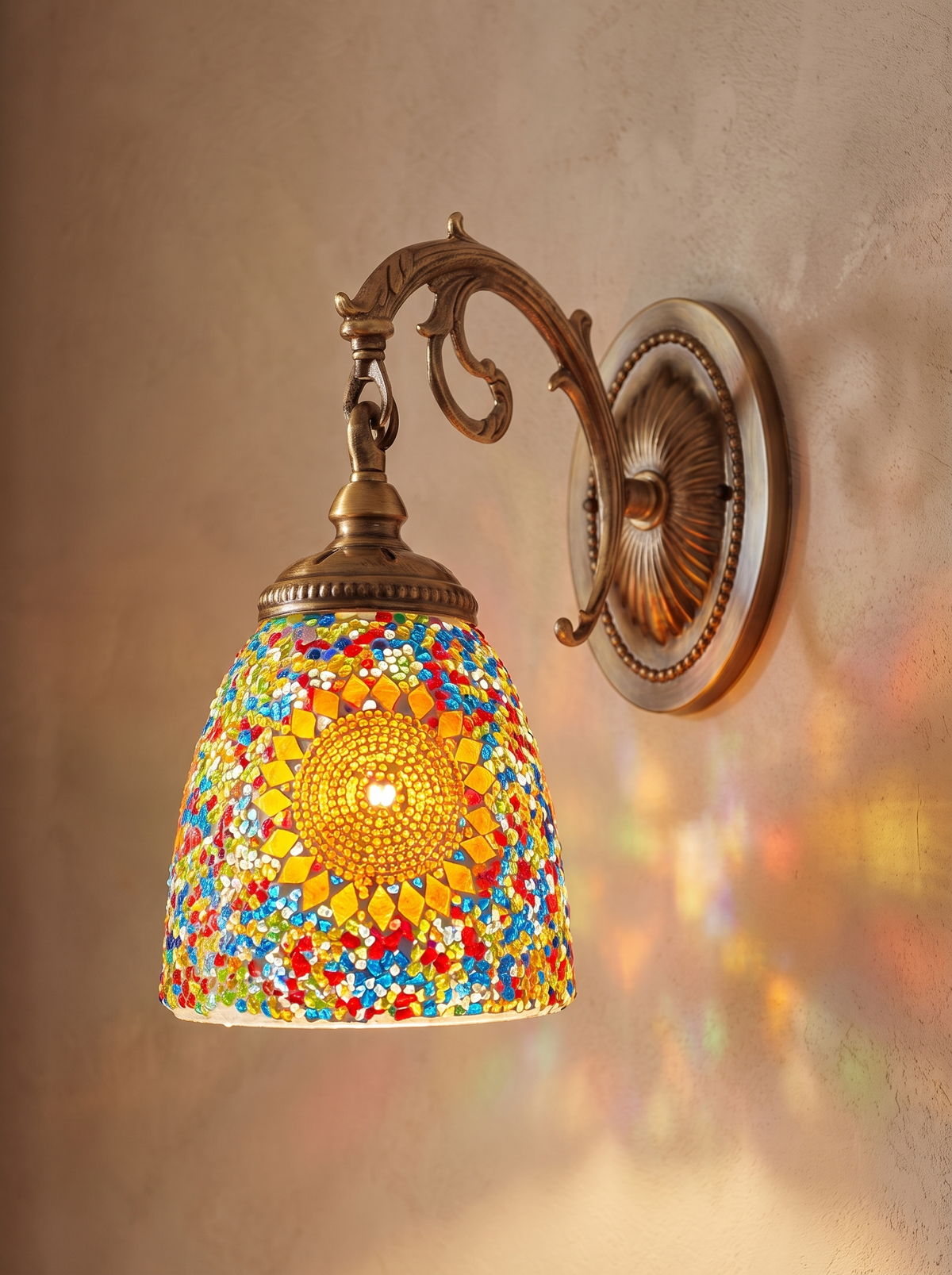 Jourdaine wall sconce close up, Forged With Intention