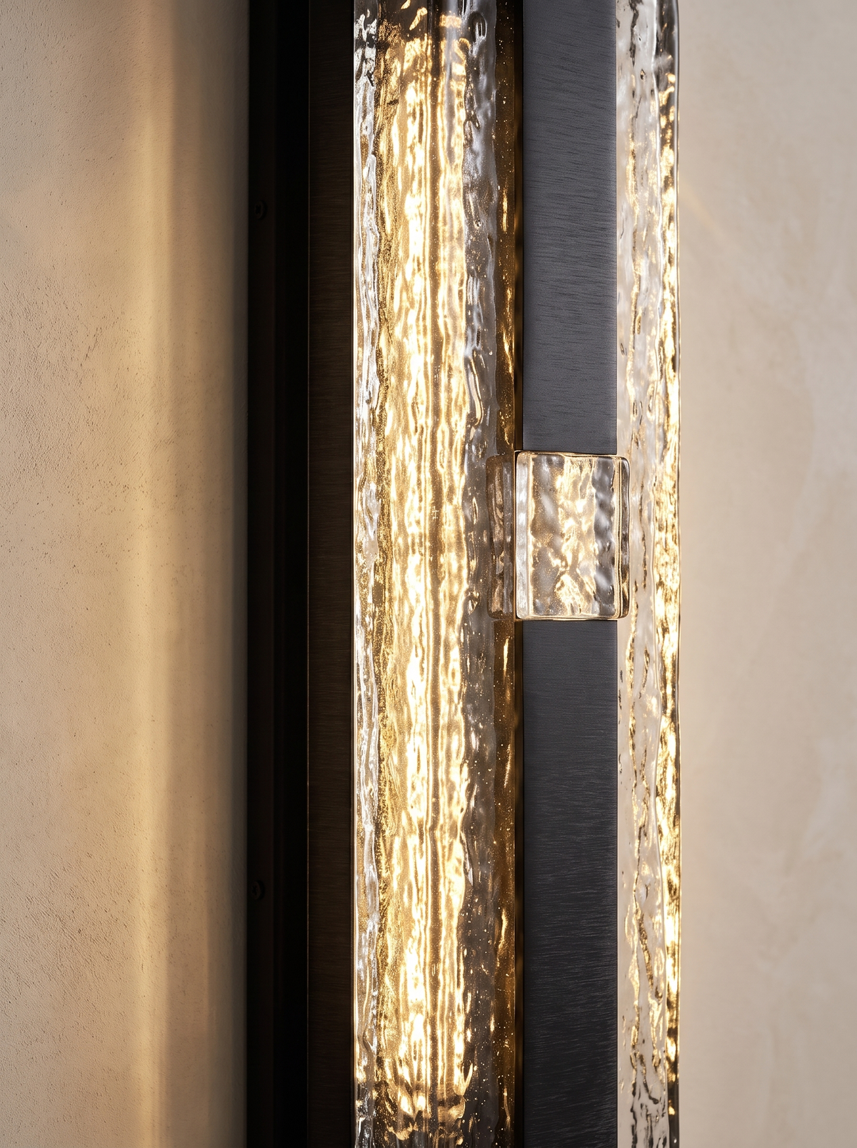Havilland wall sconce close up, Brushed to a Whisper