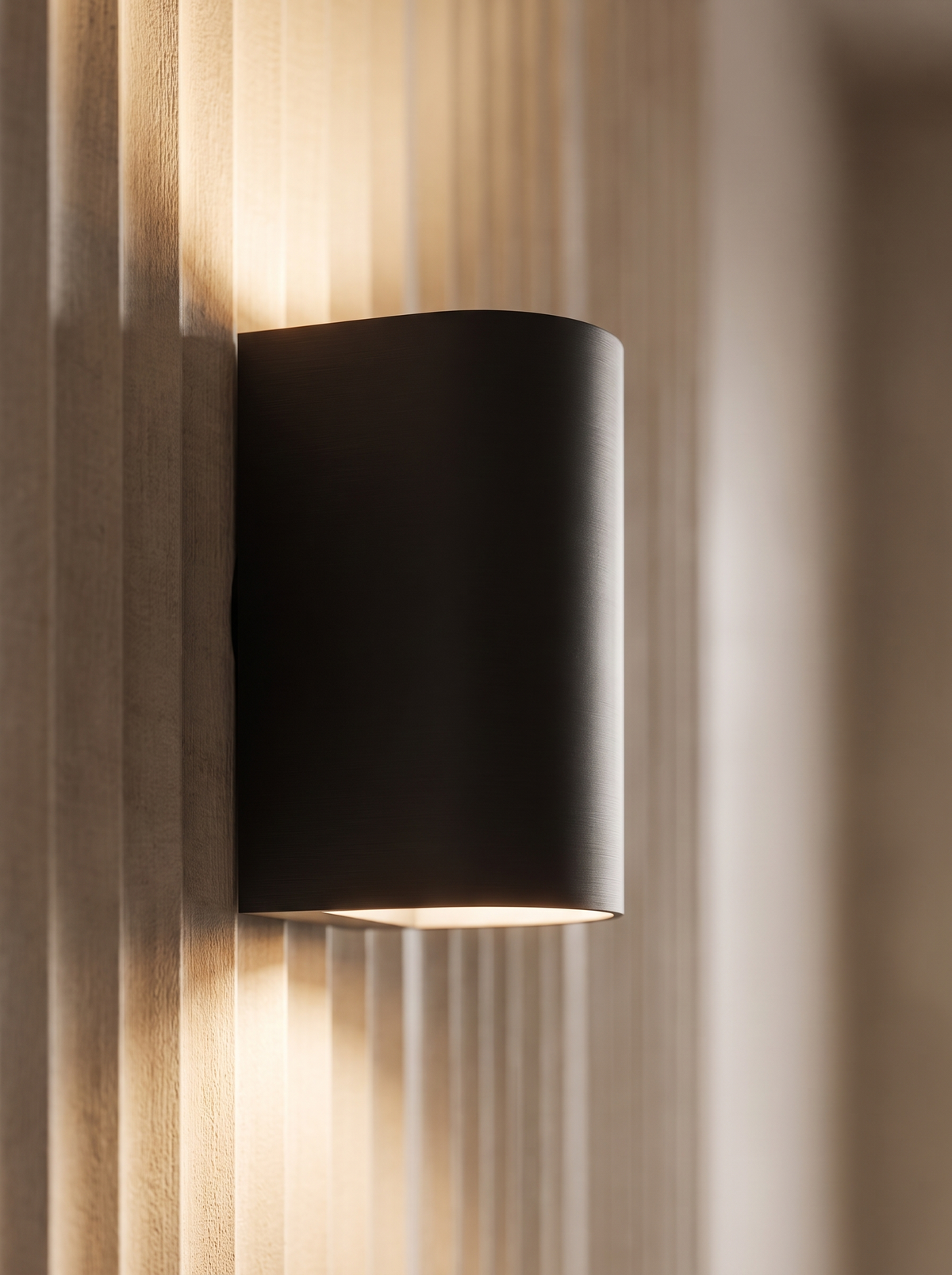Palladine wall sconce close up, The Cool Warm Glow