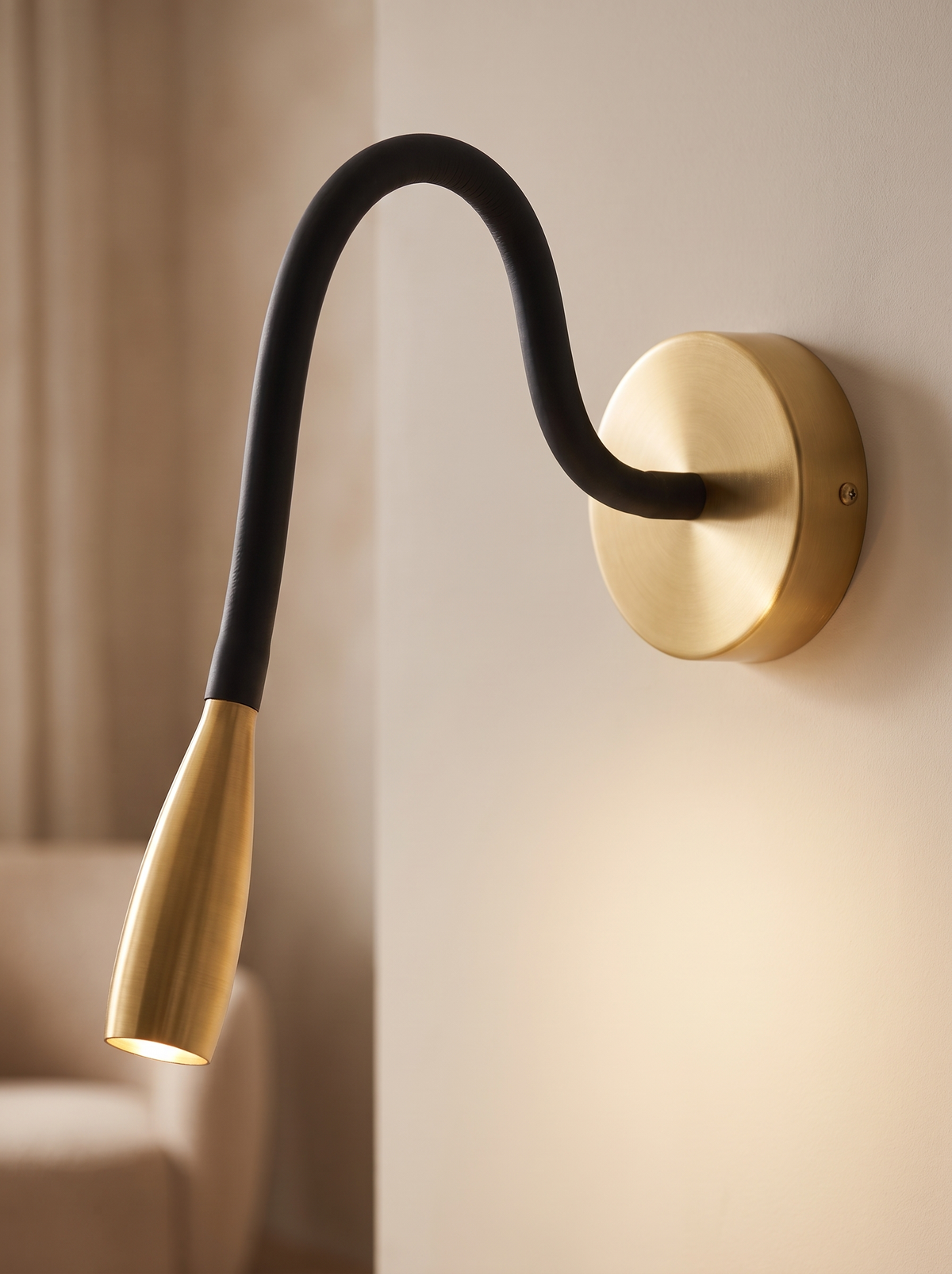Quenelle wall sconce close up, Light That Keeps Time