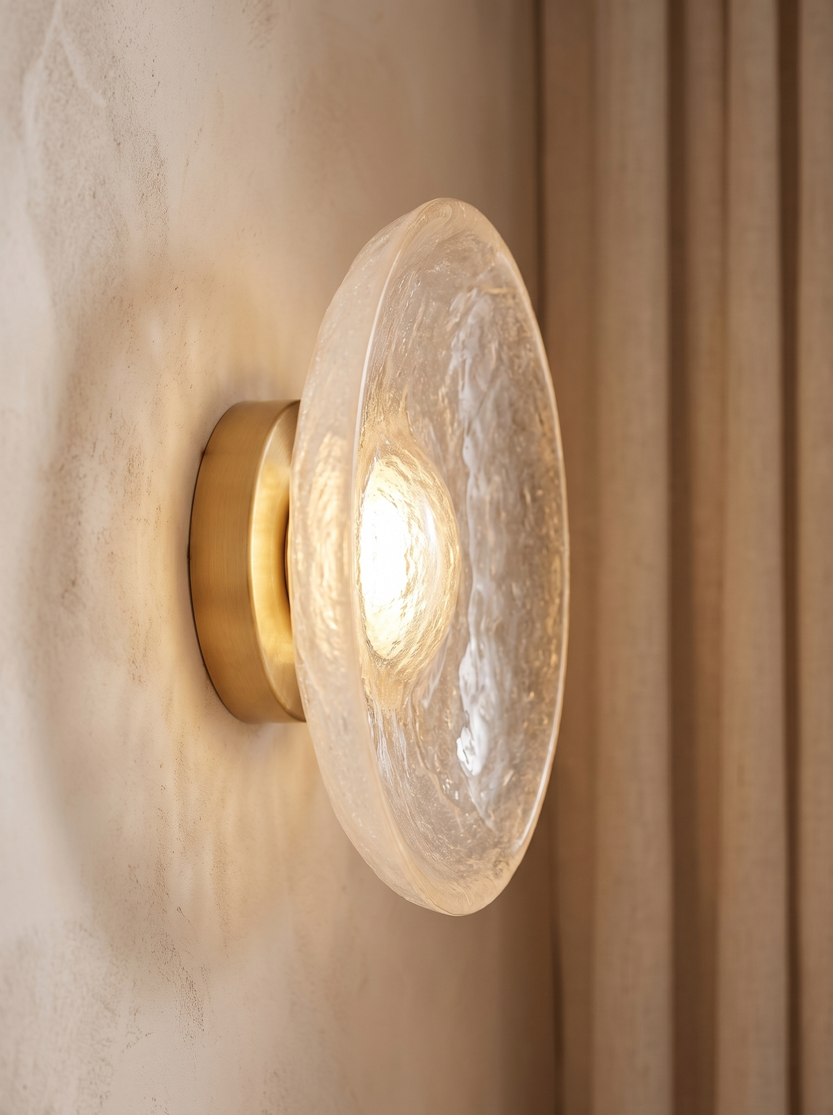 Solveine wall sconce close up, The Corridor, Transformed