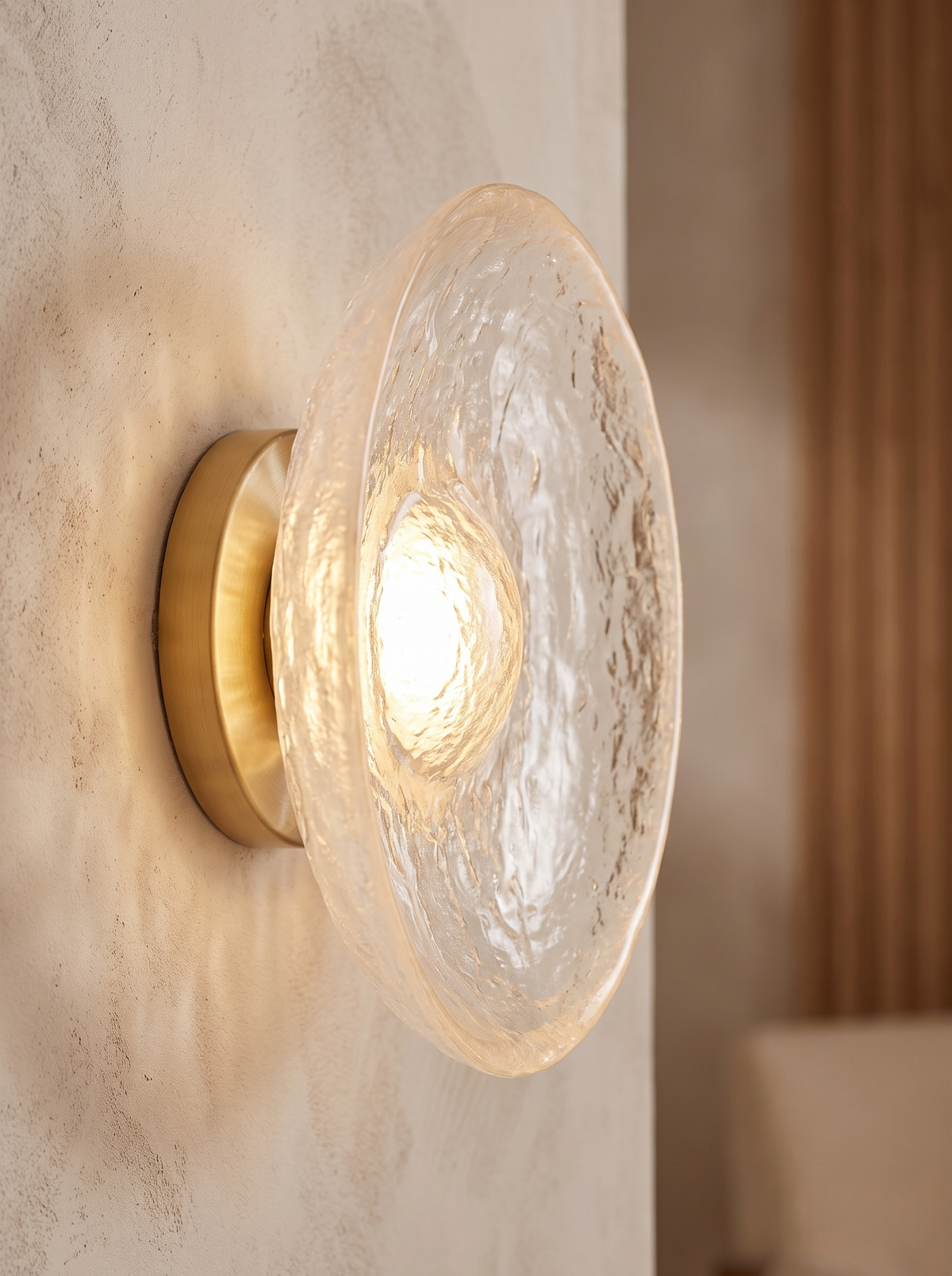 Solveine wall sconce close up, Decades of Evenings