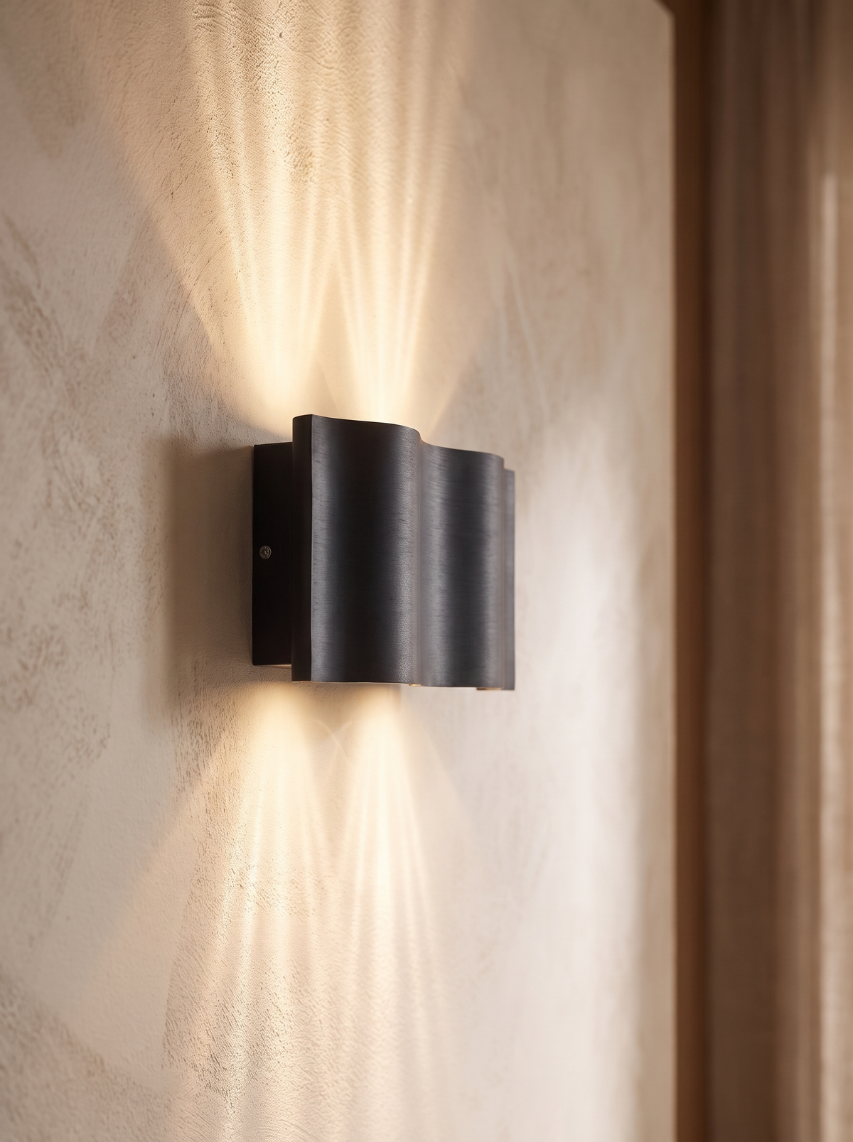 Ravielle wall sconce close up, Guiding Light