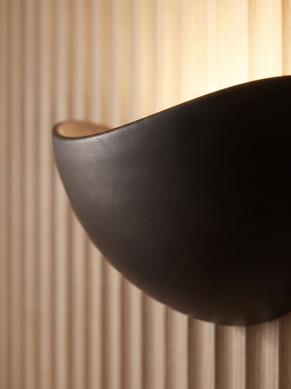 Zorielle wall sconce close up, Sculpted, Not Assembled