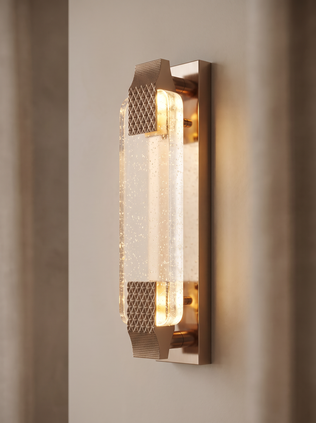 Vallonne wall sconce close up, Free Your Nightstand