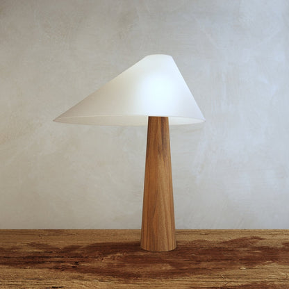 Verdoni Contemporary Fabric Wood Table Lamp with Warm E27 Glow for Boho Bedrooms