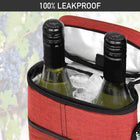 Insulated 2-Bottle Wine Cooler Bag