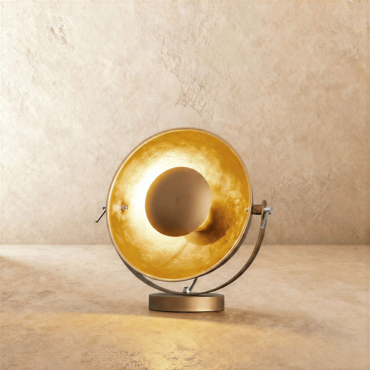 Castellane Modern Brass Iron Table Lamp with Warm E27 Glow for Bedroom Nightstands