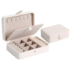 Leather Flip-Top Jewellery Box