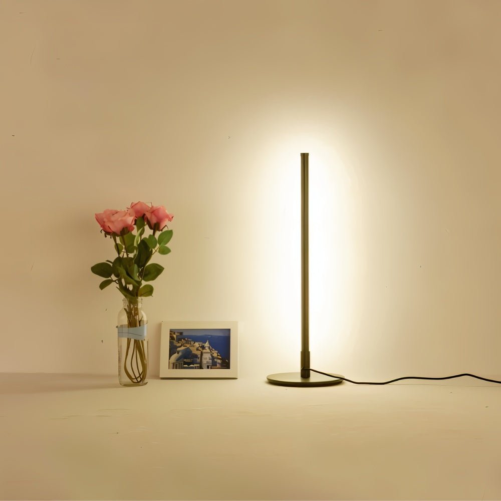 Nervesa Modern Metal LED Table Lamp for Bedroom and Living Room Accent Lighting