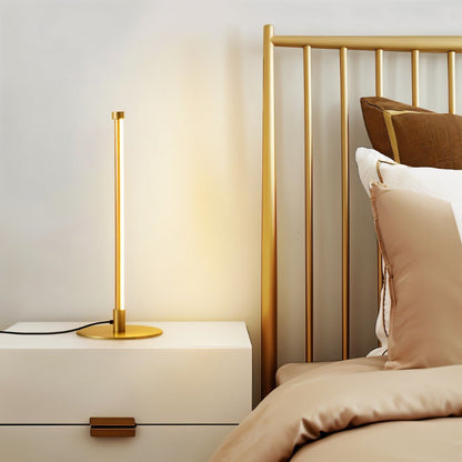 Nervesa Modern Metal LED Table Lamp for Bedroom and Living Room Accent Lighting