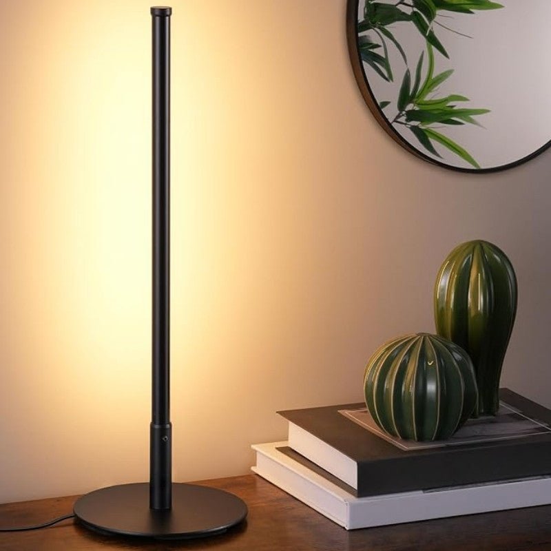 Nervesa Modern Metal LED Table Lamp for Bedroom and Living Room Accent Lighting
