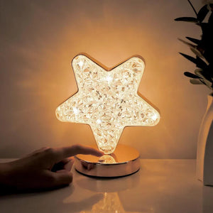 Crystal Table Lamp with Dimming
