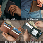 Men's Leather RFID Bifold Wallet