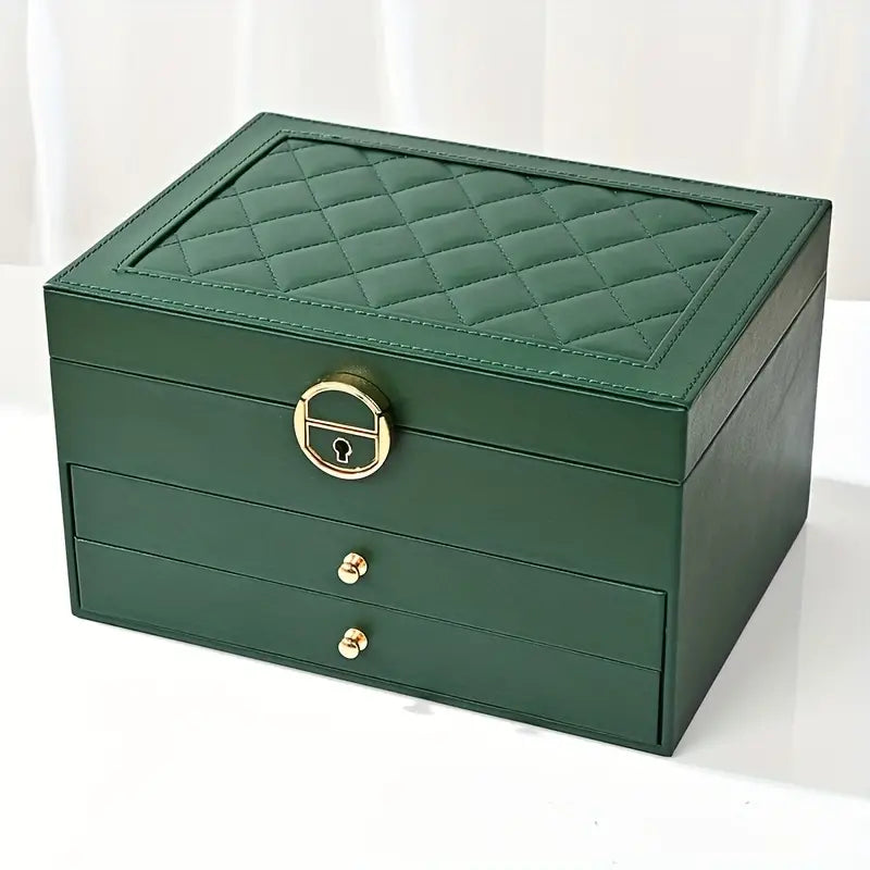 Multilayer Leather Jewellery Box