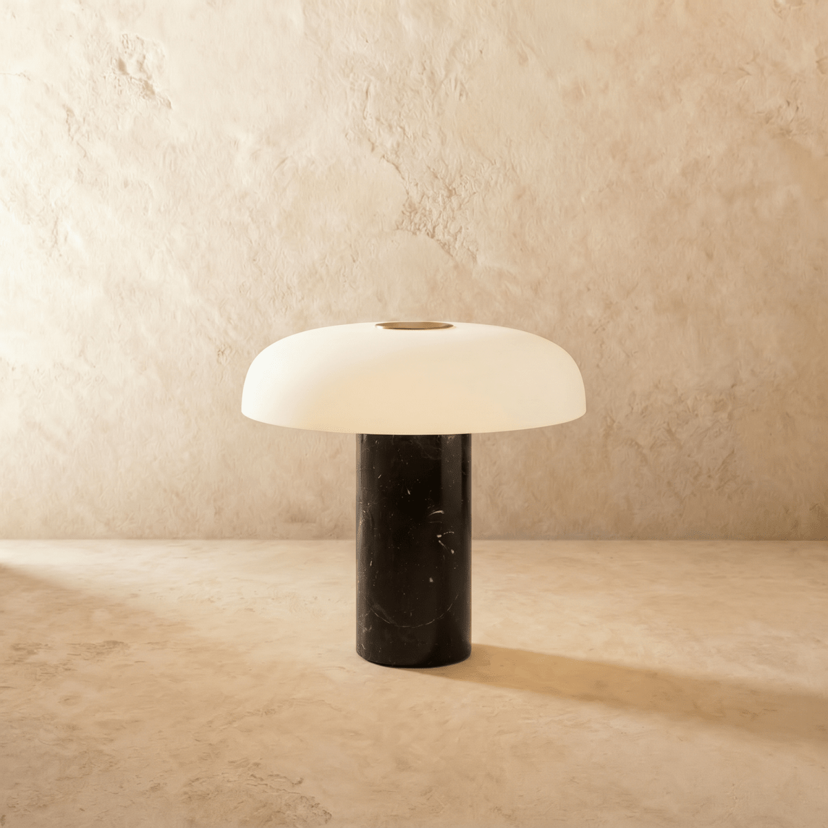 Umbriel Modern Metal LED Table Lamp with Warm Glow for Bedroom Decor