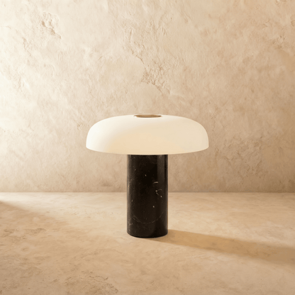 Umbriel Modern Metal LED Table Lamp with Warm Glow for Bedroom Decor